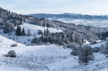 winter landscape in low tatra mountains