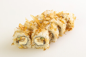 Japanese tradtional roll with eel