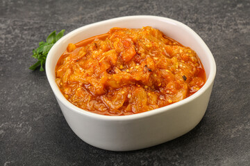 Caucasian cuisine - Mangal salad with vegetables