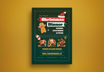 Christmas Dinner Flyer Layout