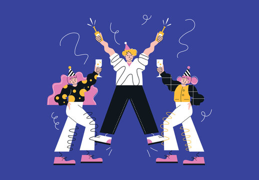 Dancing Party Illustration