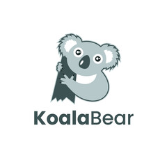 Koala bear logo design. Vector icon.