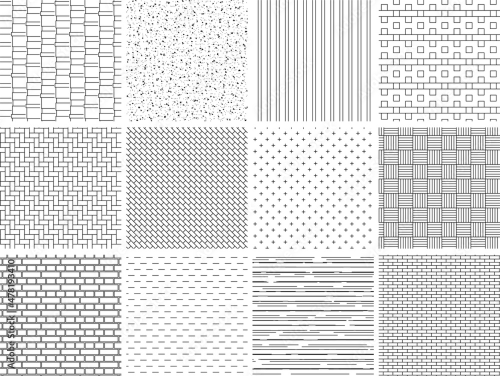 Wall mural seamless hatch pattern of architectural texture background