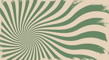 grunge background with wavy rays in trendy colors with texture.