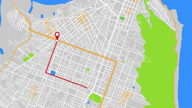 This is an art GPS map animation for your projects. This is Alecrim
