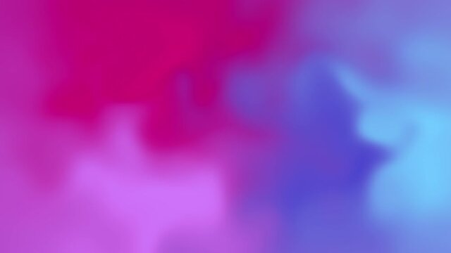 Blurred gradient gradation abstract background  smooth liquid transition of bright magenta purple very peri blue colors of 2022 year. 4k moving animation concept with smooth movement and copy space