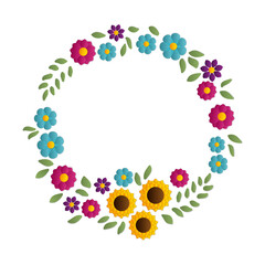 wreath of flowers