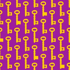 Seamless pattern with keys for fabrics and textiles and packaging and gifts and cards and linens and kids
