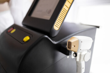 Close-up laser hair removal machine