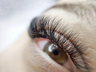 close up of eye