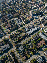 Stock aerial photo of New Westminster, Canada