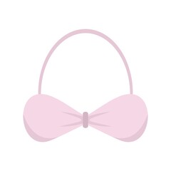Maternity bra icon flat isolated vector