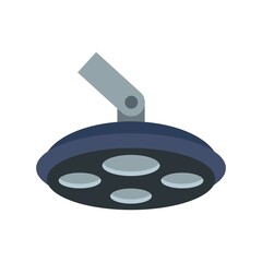 Patient surgical light icon flat isolated vector