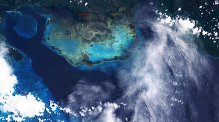 Zapata Swamp, Zapata Peninsula, Matanzas Province, Cuba, satellite image. contains modified...