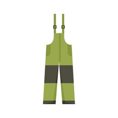 Fisherman pants icon flat isolated vector