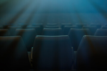 Empty cinema during the coronavirus pandemic.