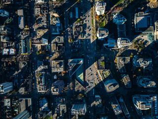 Stock aerial photo of Georgia and Cardero Vancouver, Canada