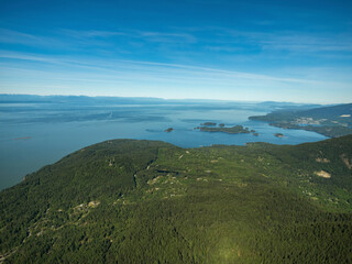 Stock Aerial Photo of Bowan Island and Howe Sound  , Canada