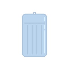 Pool inflatable mattress icon flat isolated vector