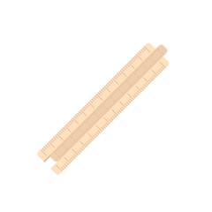 Ruler icon flat isolated vector