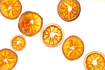 set of orange slices