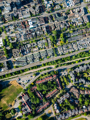 Stock Aerial Photo of th and Oak Streets Vancouver BC  , Canada
