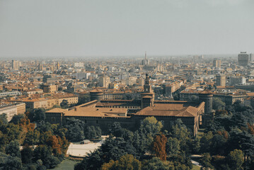 Obraz premium Milan view from above