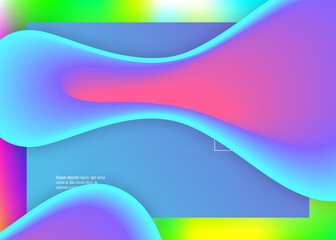 Landing page with liquid dynamic elements and fluid shapes.