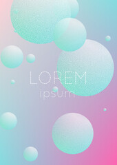 Cover fluid with round shapes