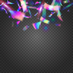 Transparent Glitter. Cristal Texture. Violet Laser Sparkles. Metal Abstract Template. Kaleidoscope Tinsel. Webpunk Foil. Digital Art. Shiny Burst. Blue Transparent Glitter © Holo Art