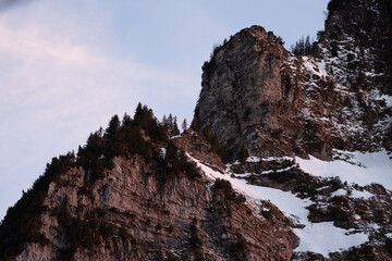 Swiss mountains - monumental rock formations in the Alps