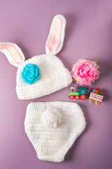 knitted clothes for babies. kids fashion clothes for photo shoot