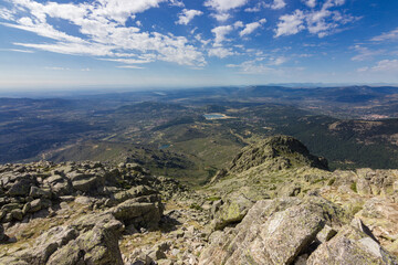 Fototapeta na wymiar Hiking to Maliciosa mountain near Madrid (Spain)