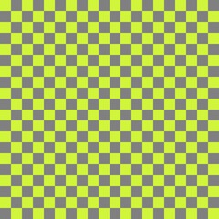 Two color checkerboard. Grey and Lime colors of checkerboard. Chessboard, checkerboard texture. Squares pattern. Background.