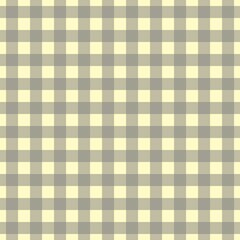 Plaid pattern. Beige on Grey color. Tablecloth pattern. Texture. Seamless classic pattern background.