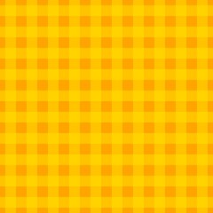 Plaid pattern. Orange on Yellow color. Tablecloth pattern. Texture. Seamless classic pattern background.