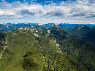 Naklejka premium Stock Aerial Photo of Seymour Park North Vancouver BC , Canada