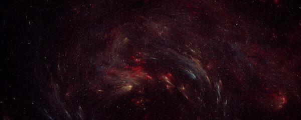 Obraz premium Red space galaxy star dust grain background 