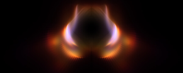 Warm abstract light rays energy with stripes