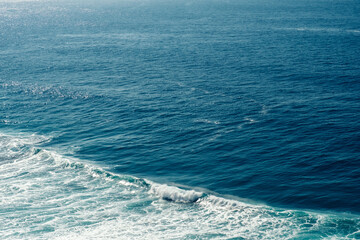 blue sea and blue sky