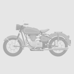 motor cycle (black-white)