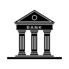 Bank icon design template vector isolated illustration