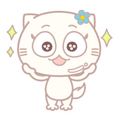 スキンケアできれいになったネコ　美肌