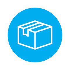 package cardboard icon vector