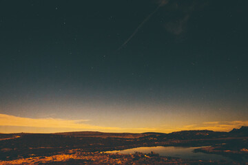 time lapse of clouds over the mountains