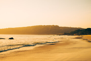 sunset on the beach