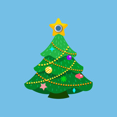 Happy Christmas Stickers Set