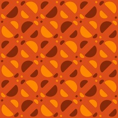 Rounded abstract seamless pattern - accent for any surfaces.