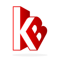 Initial Letter KB Logo Vector