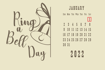 Post card Ring a Bell Day